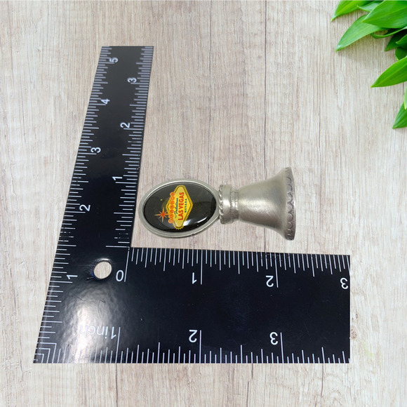 Vintage Welcome to Las Vegas Marquee Sign Souvenir Metal Miniature Bell New Box - Picture 4 of 5